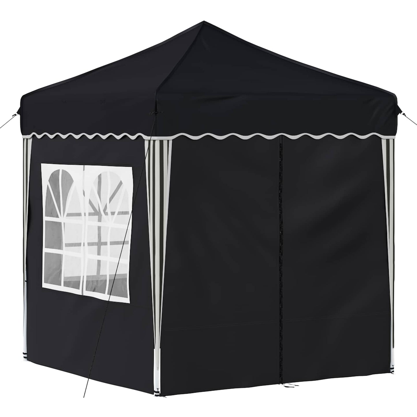 Pop-up Feesttent Antraciet 195 x 195 x 245 cm Oxford Stof