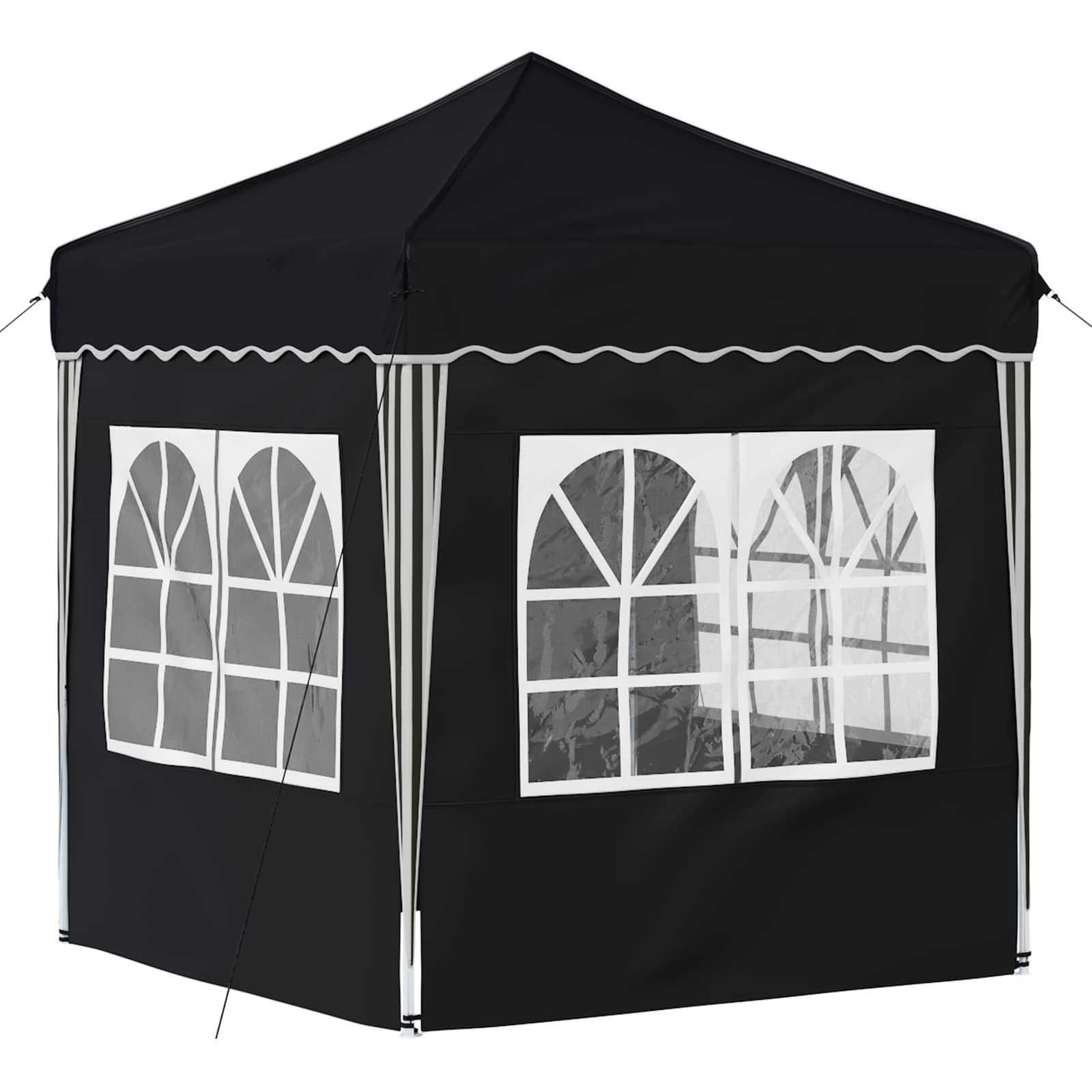 Pop-up Feesttent Antraciet 195 x 195 x 245 cm Oxford Stof