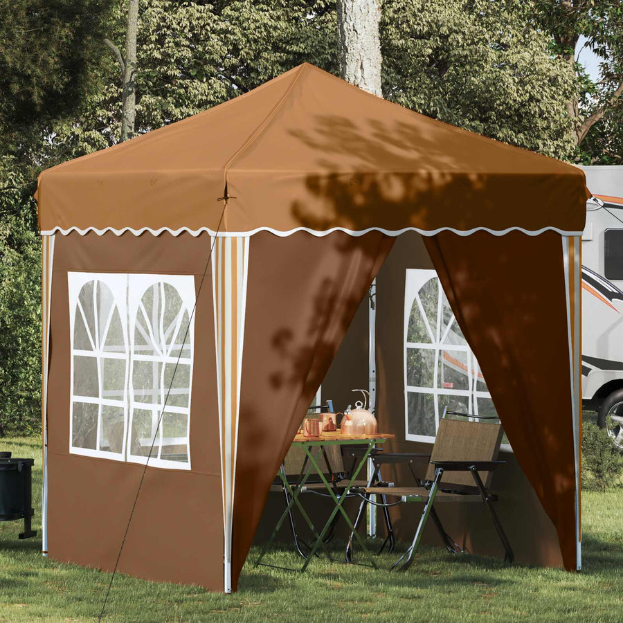 Pop-up Feesttent Beige 195 x 195 x 245 cm Oxford Stof