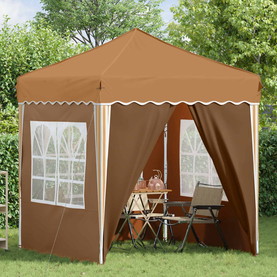 Pop-up Feesttent Beige 195 x 195 x 245 cm Oxford Stof