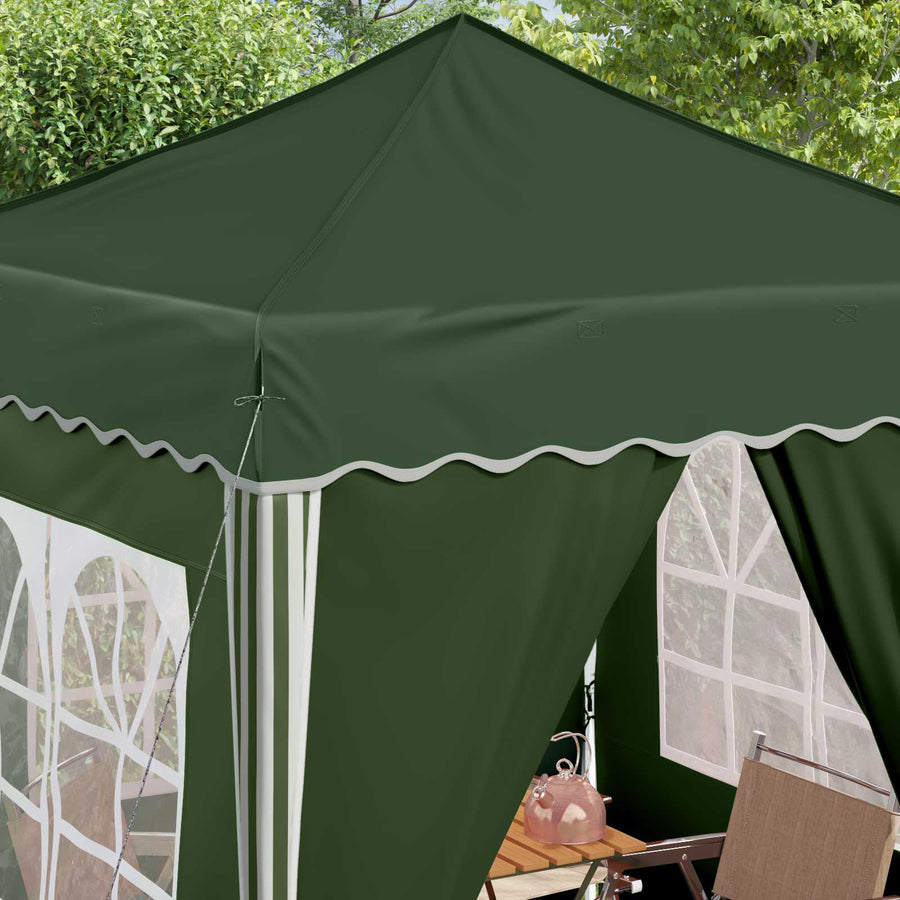 Pop-up Feesttent Groen 195 x 195 x 245 cm Oxford Stof