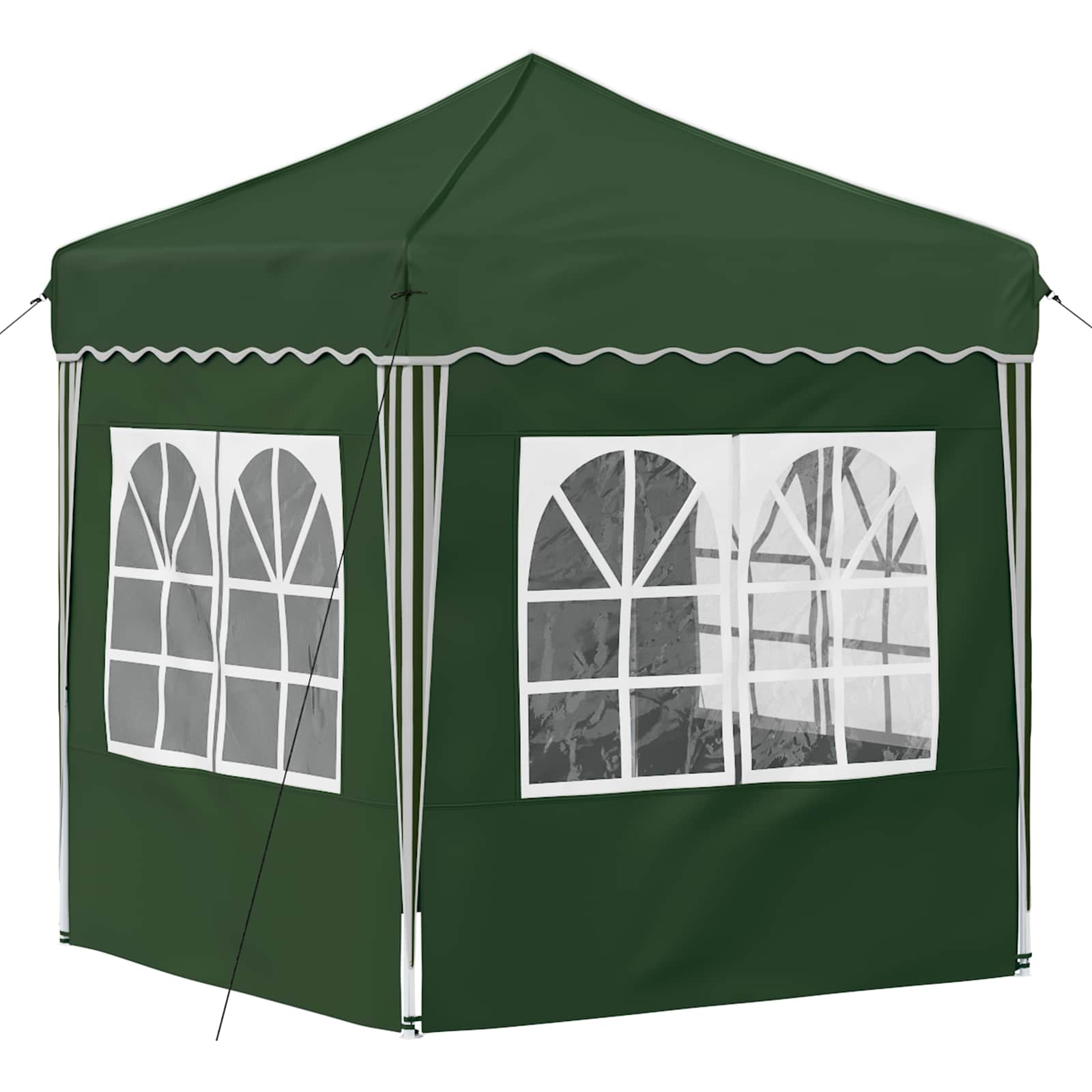 Pop-up Feesttent Groen 195 x 195 x 245 cm Oxford Stof