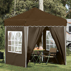 Partytent 195x195x245 cm taupe Oxford stof