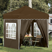 Partytent 195x195x245 cm taupe Oxford stof