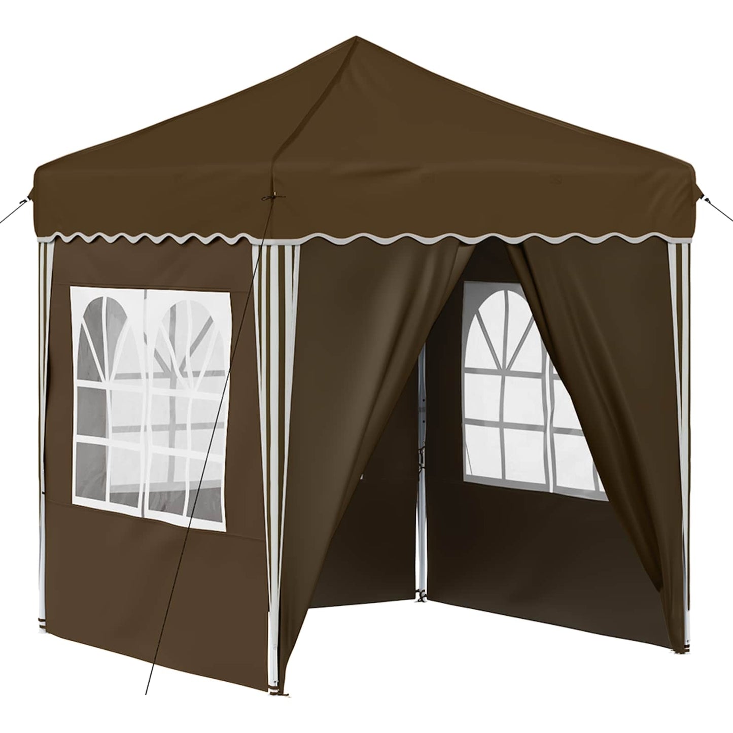 Pop-up Feesttent Taupe 195 x 195 x 245 cm Oxford Stof