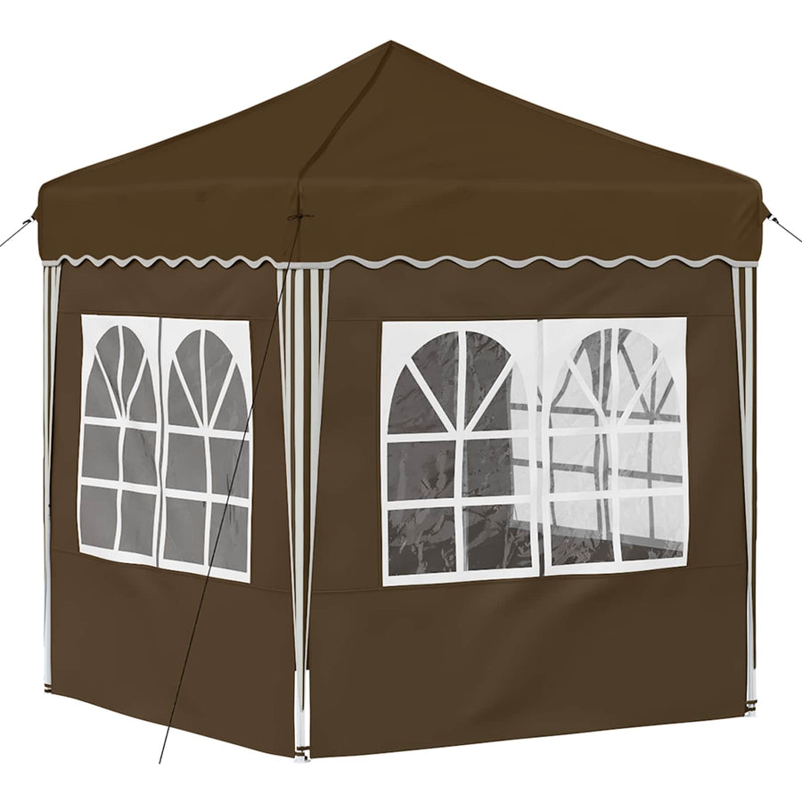 Pop-up Feesttent Taupe 195 x 195 x 245 cm Oxford Stof