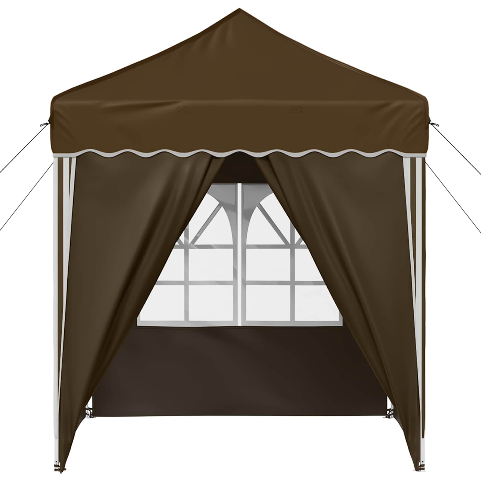 Pop-up Feesttent Taupe 195 x 195 x 245 cm Oxford Stof