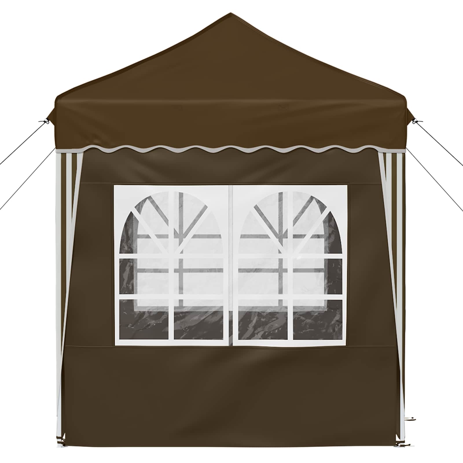 Pop-up Feesttent Taupe 195 x 195 x 245 cm Oxford Stof