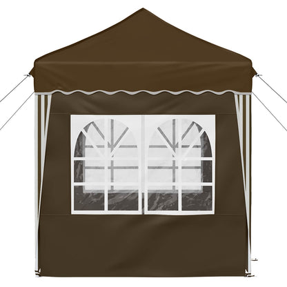 Pop-up Feesttent Taupe 195 x 195 x 245 cm Oxford Stof