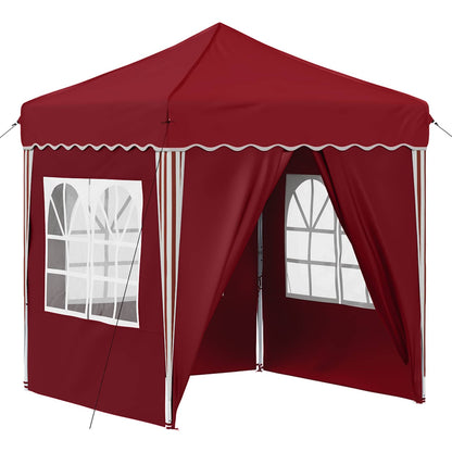 Pop-up Feesttent Bordeauxrood 195 x 195 x 245 cm Oxford Stof