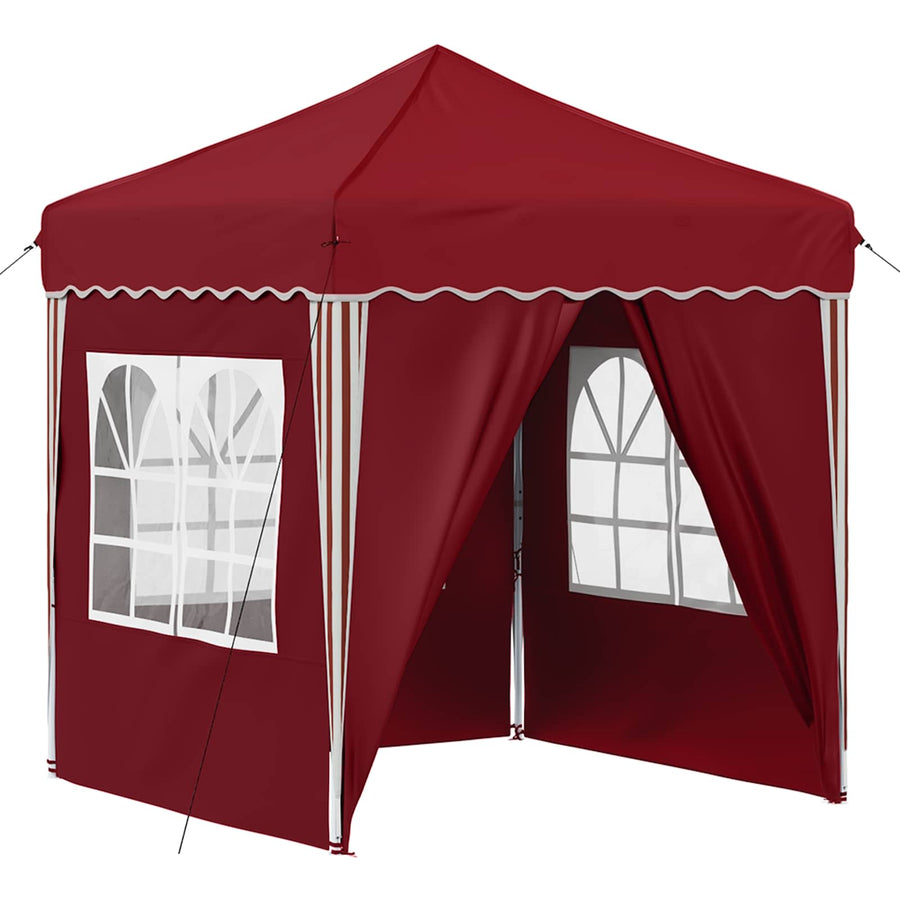 Pop-up Feesttent Bordeauxrood 195 x 195 x 245 cm Oxford Stof