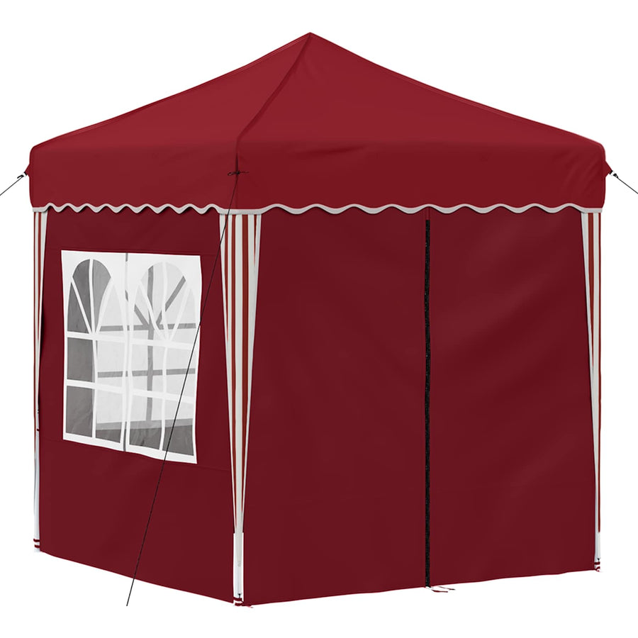 Pop-up Feesttent Bordeauxrood 195 x 195 x 245 cm Oxford Stof