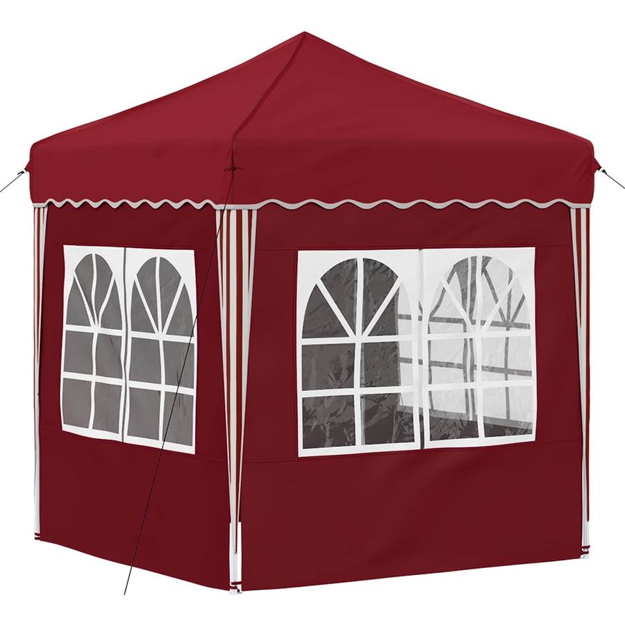 Pop-up Feesttent Bordeauxrood 195 x 195 x 245 cm Oxford Stof