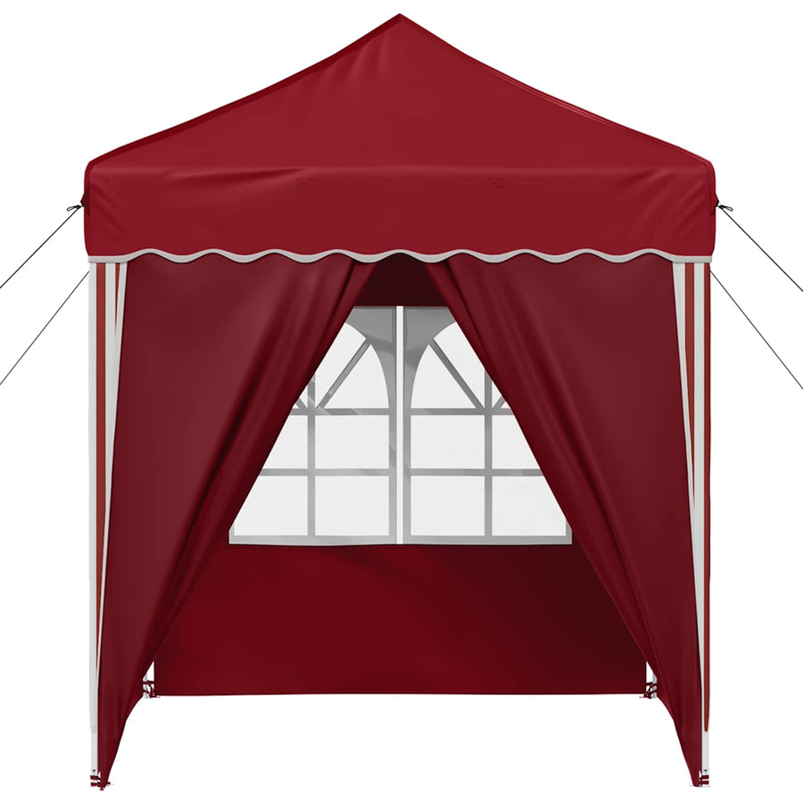 Pop-up Feesttent Bordeauxrood 195 x 195 x 245 cm Oxford Stof