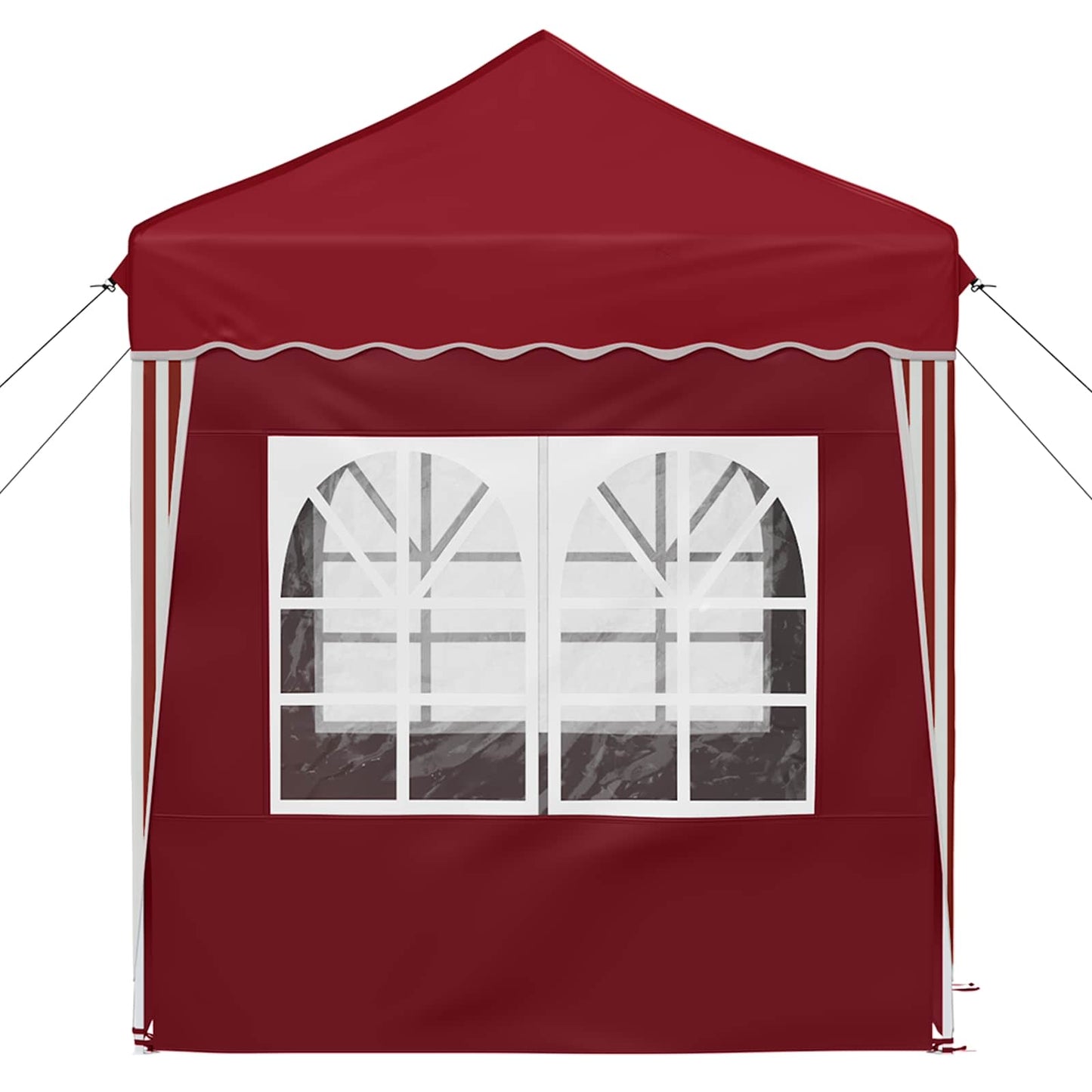Pop-up Feesttent Bordeauxrood 195 x 195 x 245 cm Oxford Stof