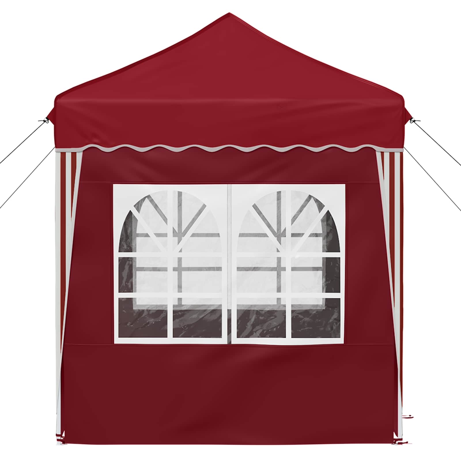 Pop-up Feesttent Bordeauxrood 195 x 195 x 245 cm Oxford Stof