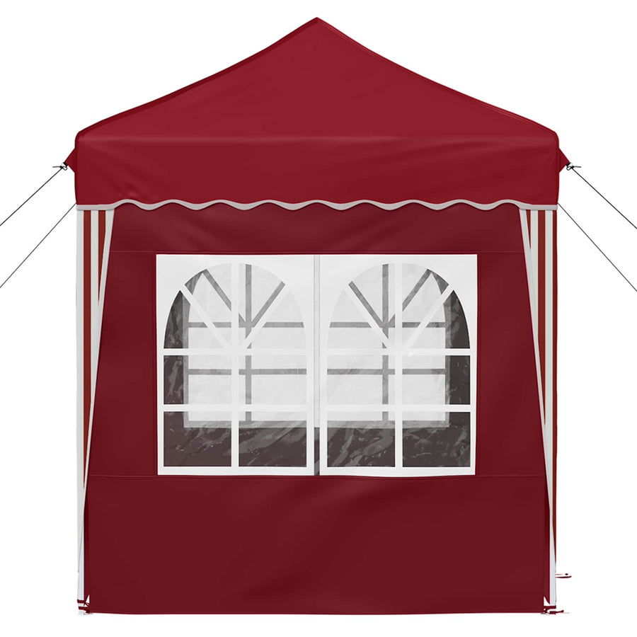 Pop-up Feesttent Bordeauxrood 195 x 195 x 245 cm Oxford Stof
