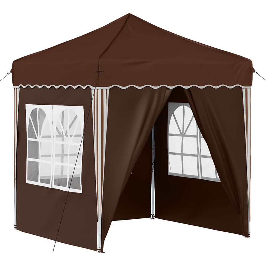 Pop-up Feesttent Bruin 195 x 195 x 245 cm Oxford Stof