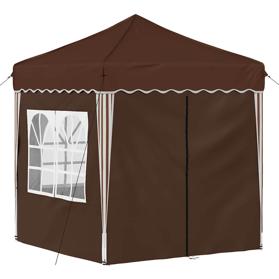 Pop-up Feesttent Bruin 195 x 195 x 245 cm Oxford Stof