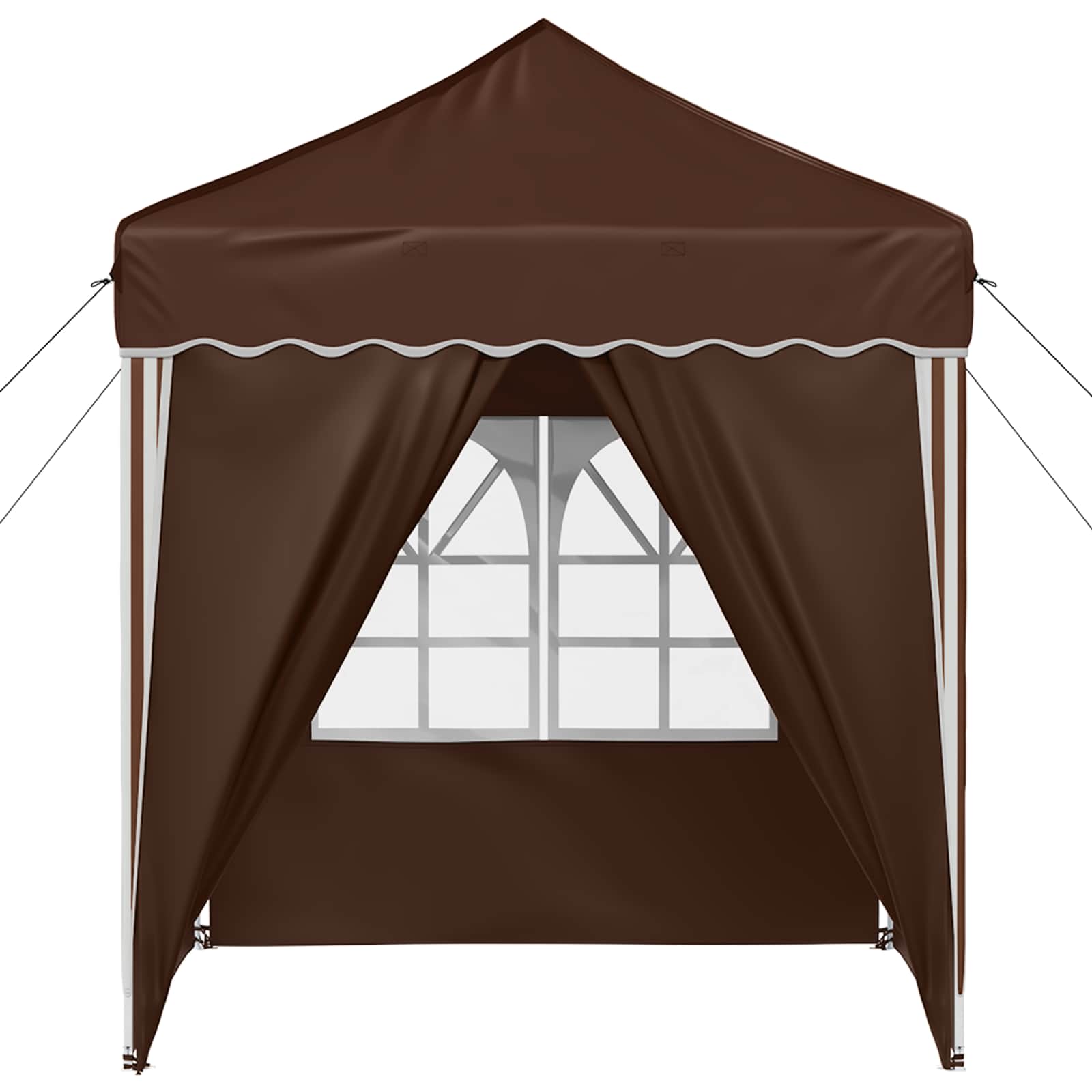 Pop-up Feesttent Bruin 195 x 195 x 245 cm Oxford Stof