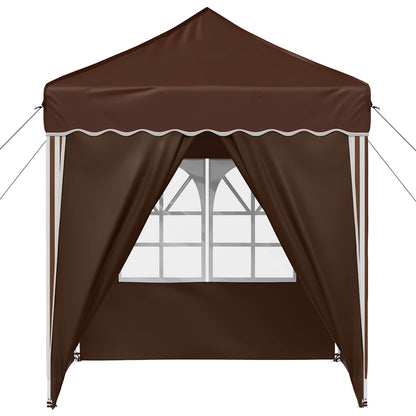 Pop-up Feesttent Bruin 195 x 195 x 245 cm Oxford Stof