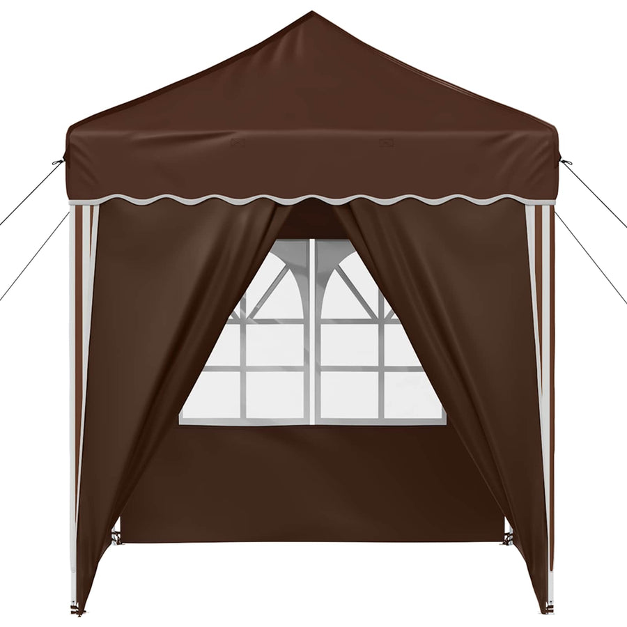 Pop-up Feesttent Bruin 195 x 195 x 245 cm Oxford Stof