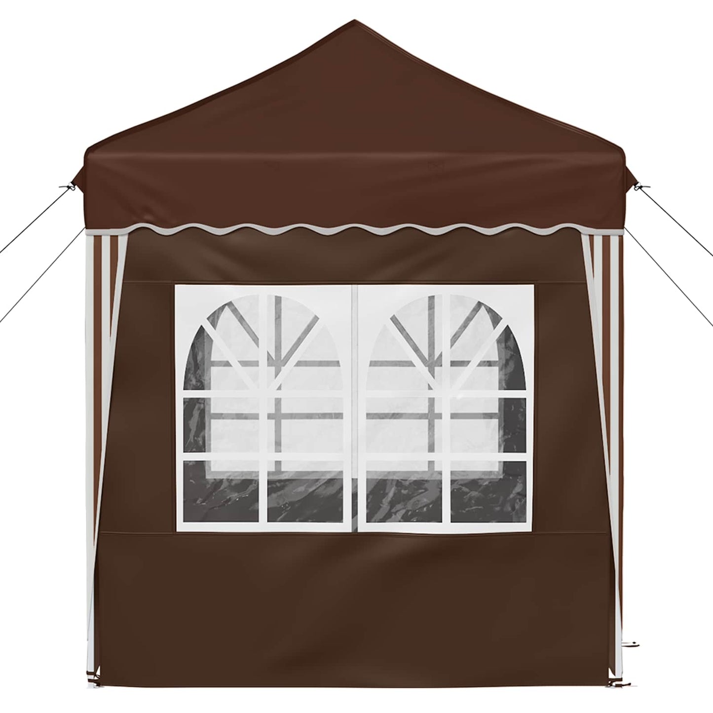 Pop-up Feesttent Bruin 195 x 195 x 245 cm Oxford Stof