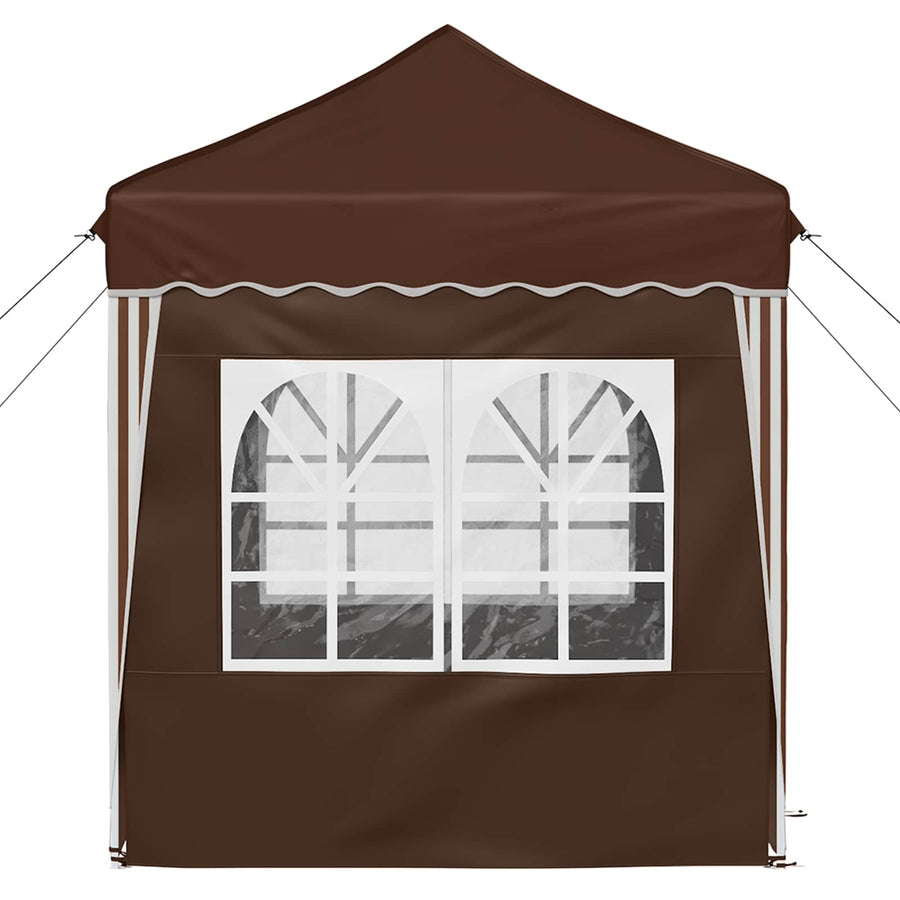 Pop-up Feesttent Bruin 195 x 195 x 245 cm Oxford Stof