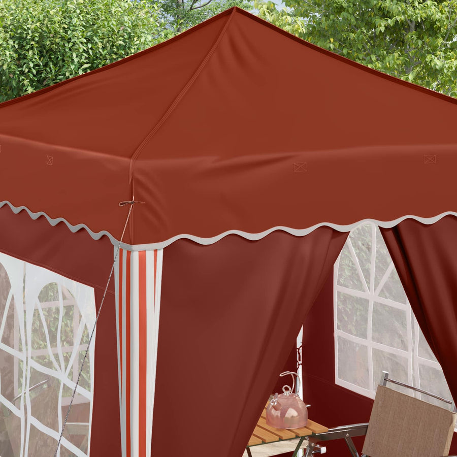 Pop-up Feesttent Terracotta 195 x 195 x 245 cm Oxford Stof