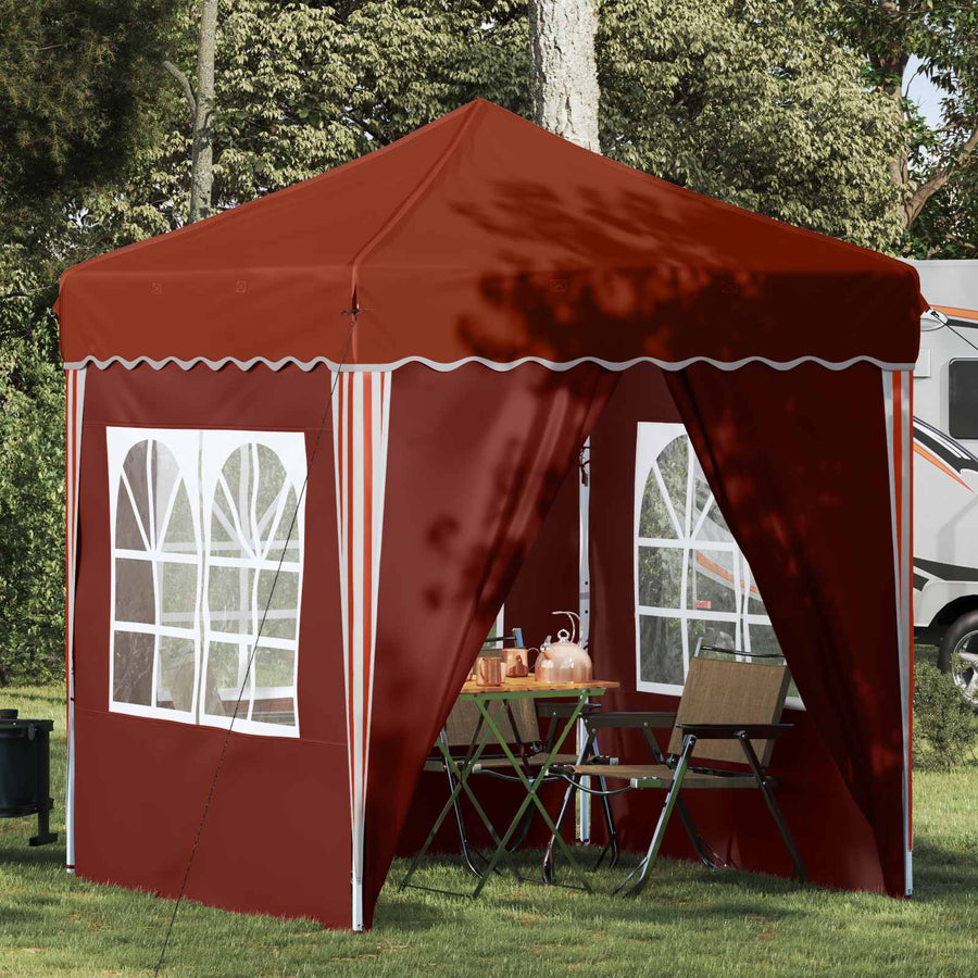 Pop-up Feesttent Terracotta 195 x 195 x 245 cm Oxford Stof