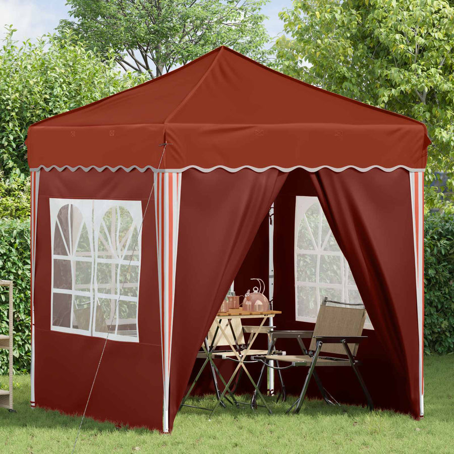 Pop-up Feesttent Terracotta 195 x 195 x 245 cm Oxford Stof