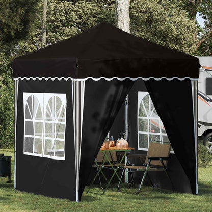 Pop-up Feesttent Zwart 195 x 195 x 245 cm Oxford Stof