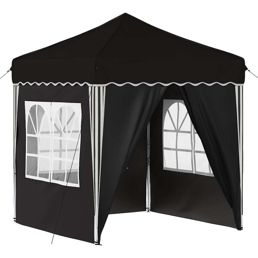 Pop-up Feesttent Zwart 195 x 195 x 245 cm Oxford Stof
