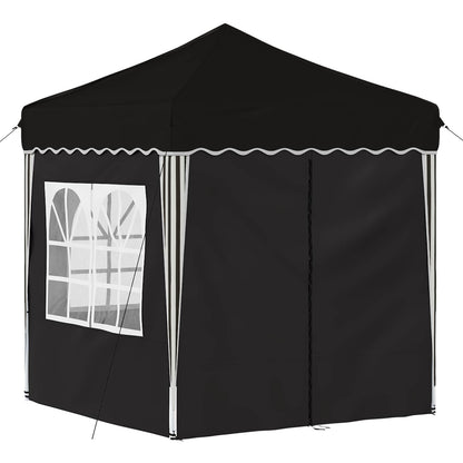 Pop-up Feesttent Zwart 195 x 195 x 245 cm Oxford Stof