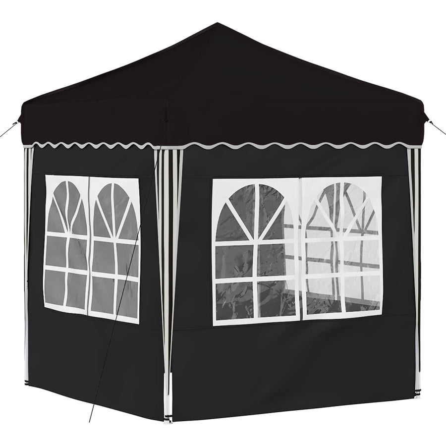 Pop-up Feesttent Zwart 195 x 195 x 245 cm Oxford Stof