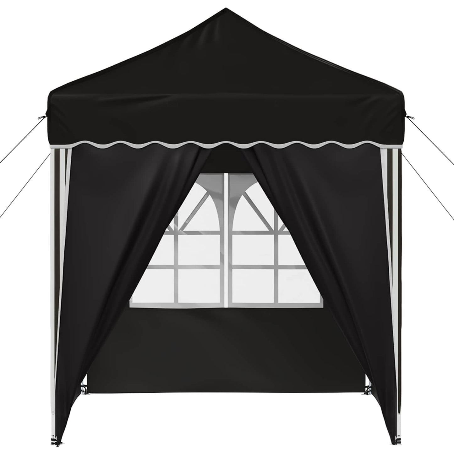 Pop-up Feesttent Zwart 195 x 195 x 245 cm Oxford Stof