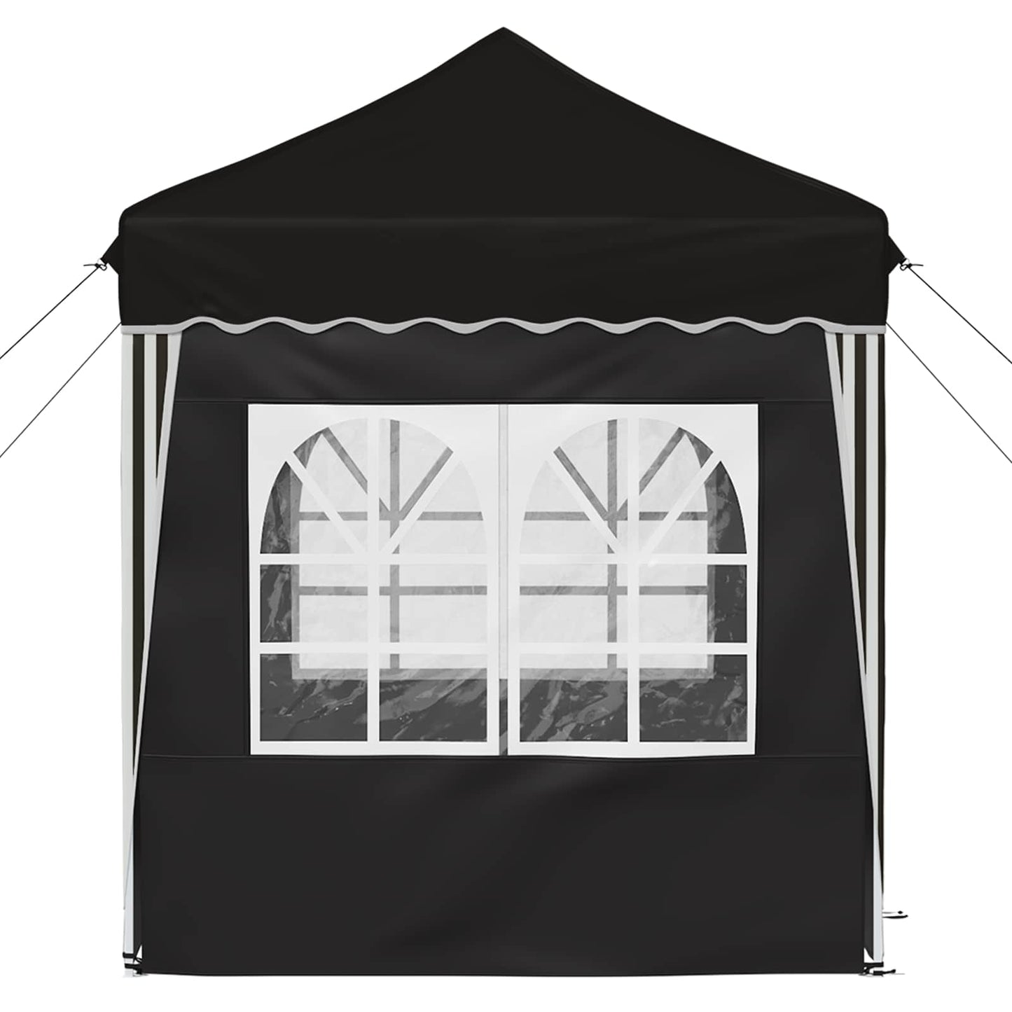 Pop-up Feesttent Zwart 195 x 195 x 245 cm Oxford Stof