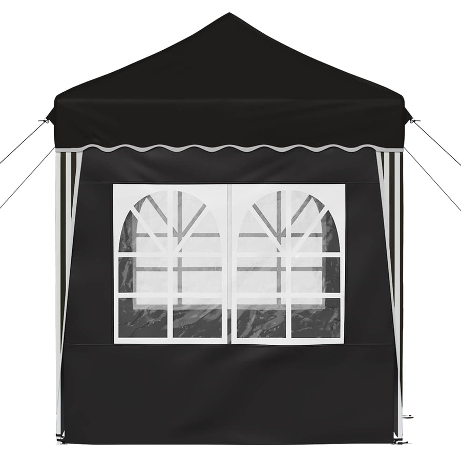 Pop-up Feesttent Zwart 195 x 195 x 245 cm Oxford Stof