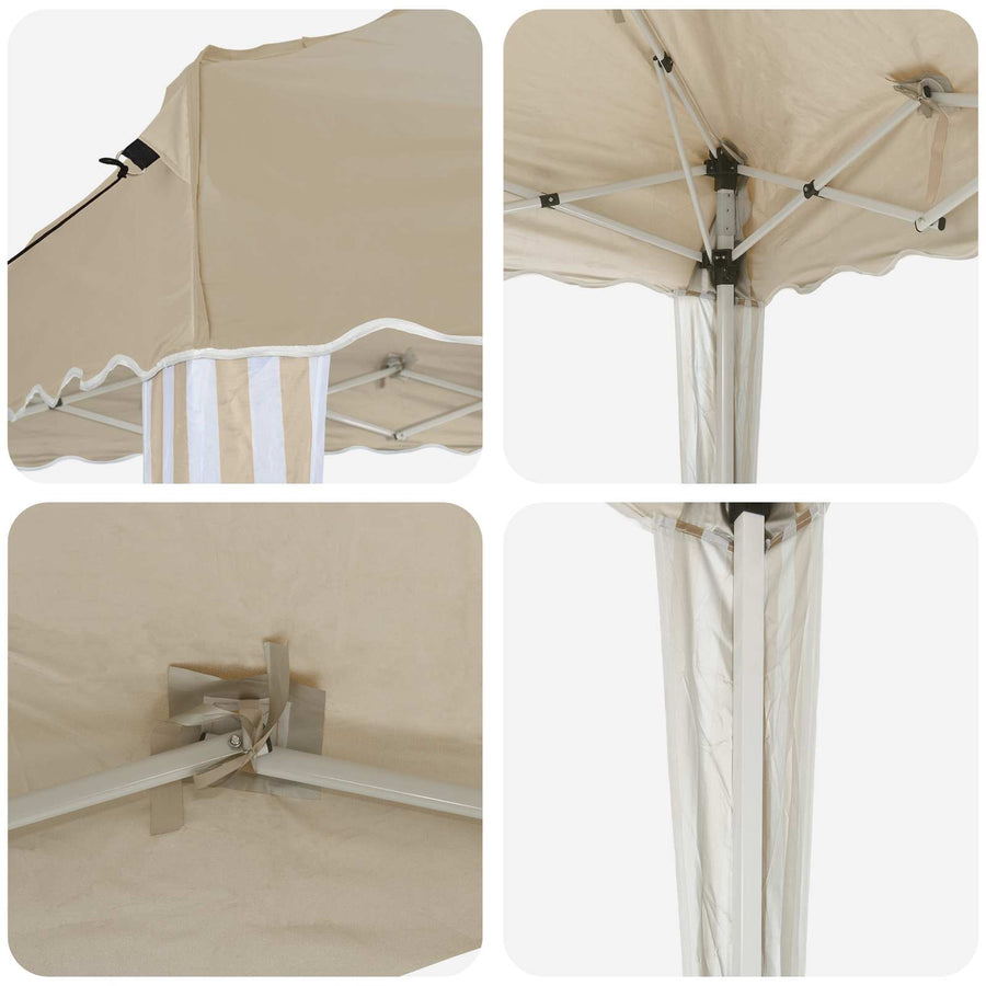 Pop-up Feesttent Crème 288 x 288 x 245 cm Oxford Stof