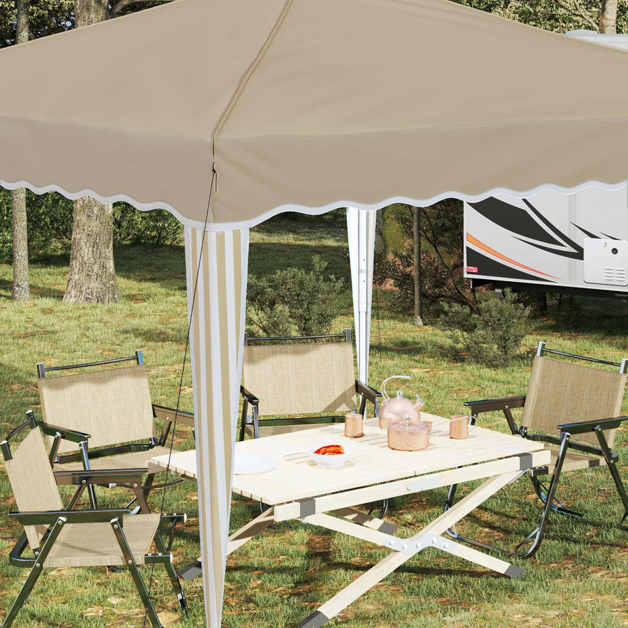 Pop-up Feesttent Crème 288 x 288 x 245 cm Oxford Stof