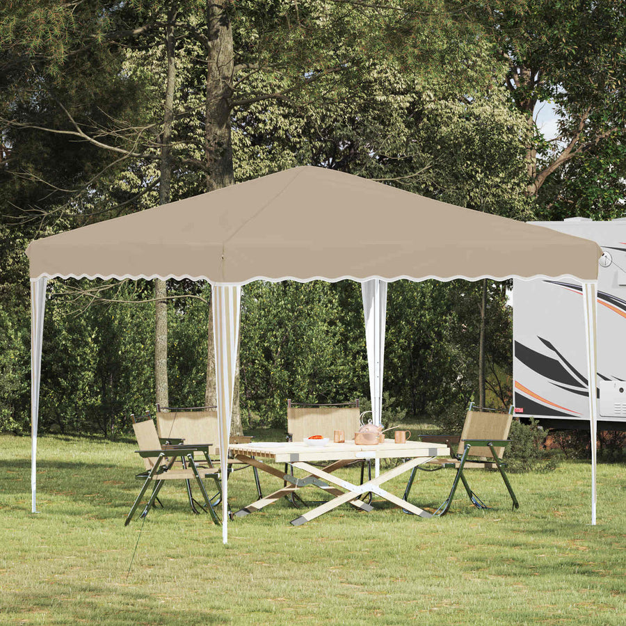 Pop-up Feesttent Crème 288 x 288 x 245 cm Oxford Stof