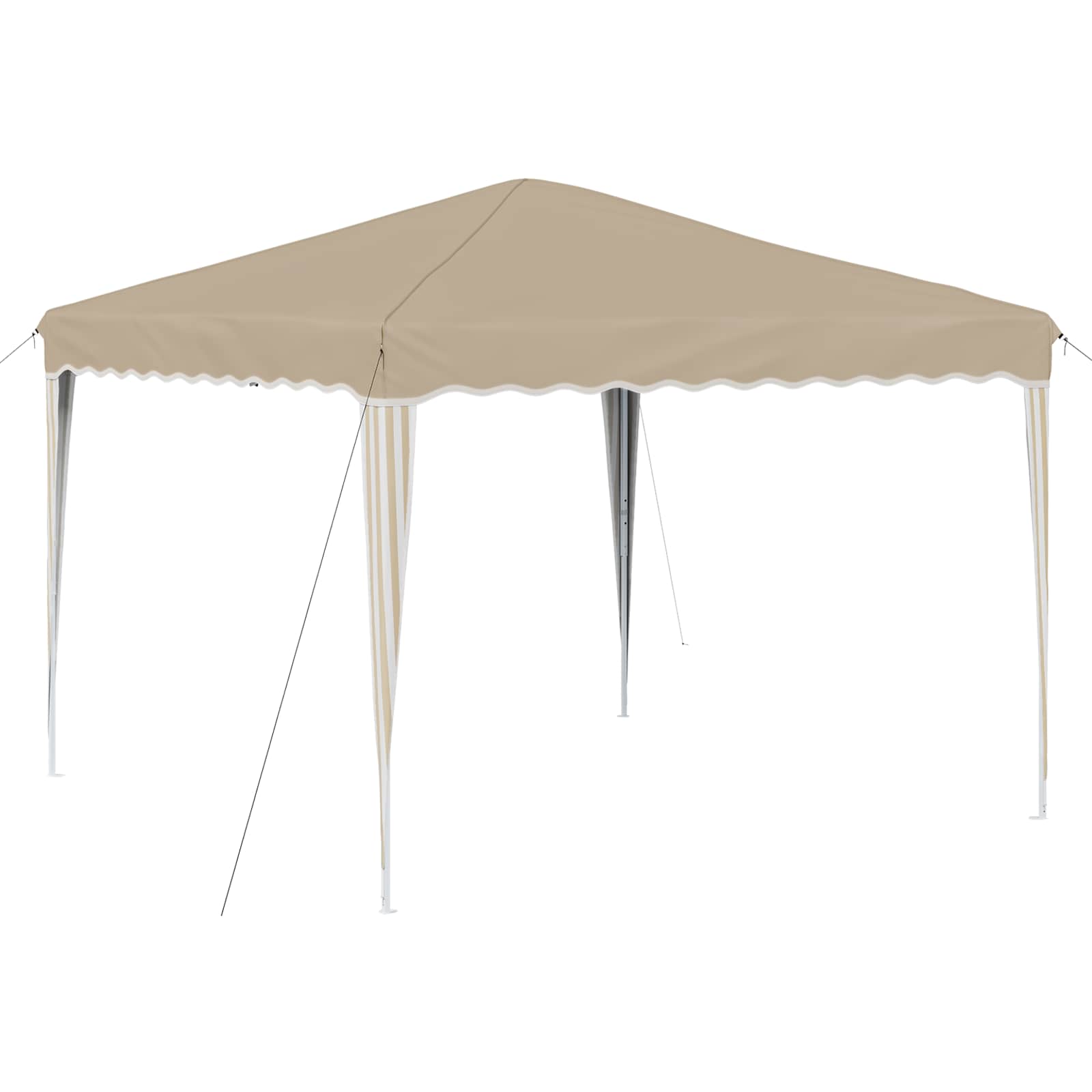 Pop-up Feesttent Crème 288 x 288 x 245 cm Oxford Stof