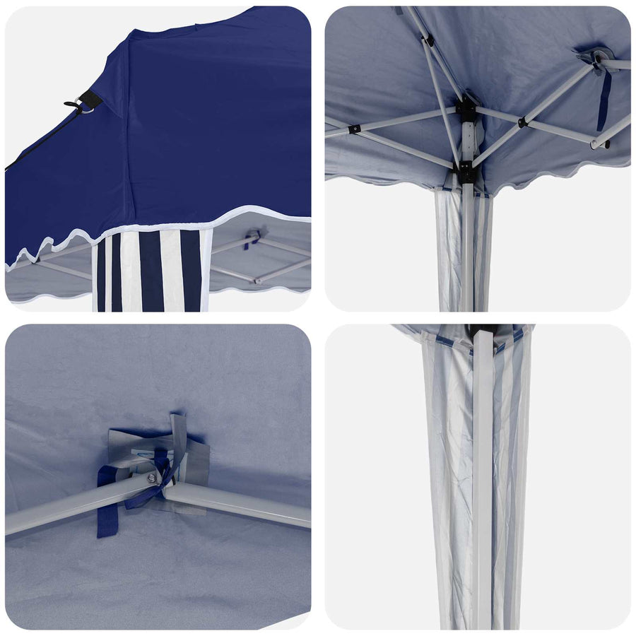 Pop-up Feesttent Blauw 288 x 288 x 245 cm Oxford Stof