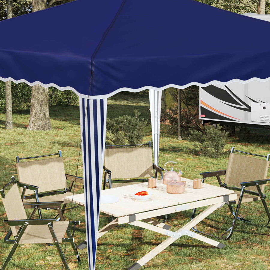 Pop-up Feesttent Blauw 288 x 288 x 245 cm Oxford Stof