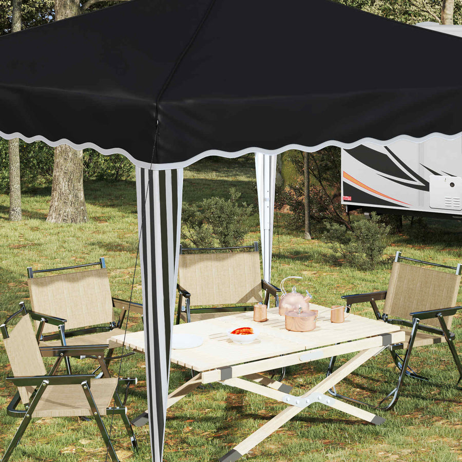 Pop-up Feesttent Antraciet 288 x 288 x 245 cm Oxford Stof