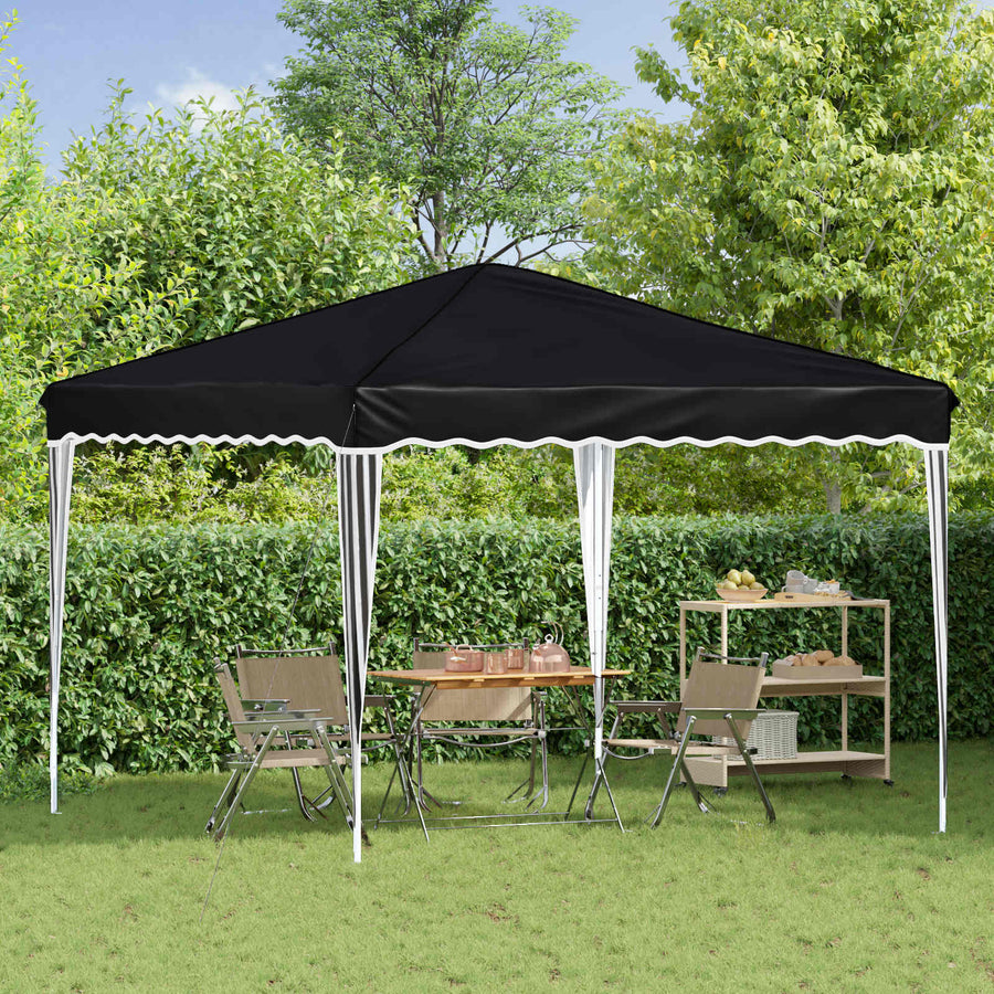 Pop-up Feesttent Antraciet 288 x 288 x 245 cm Oxford Stof