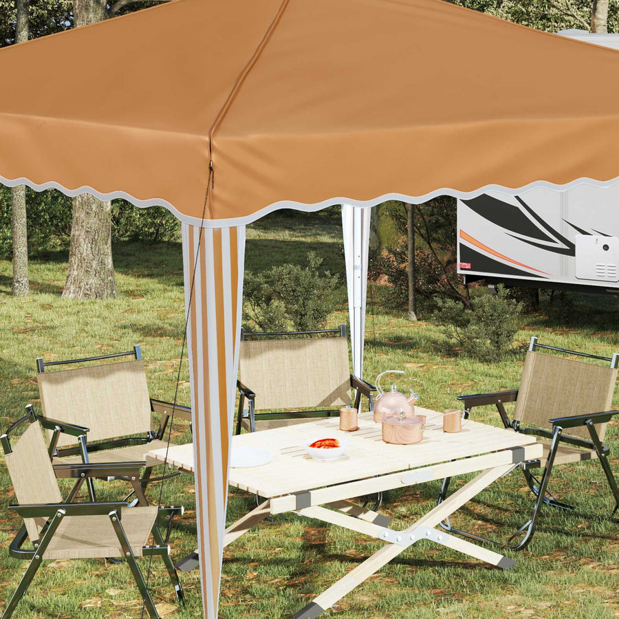 Pop-up Feesttent Beige 288 x 288 x 245 cm Oxford Stof