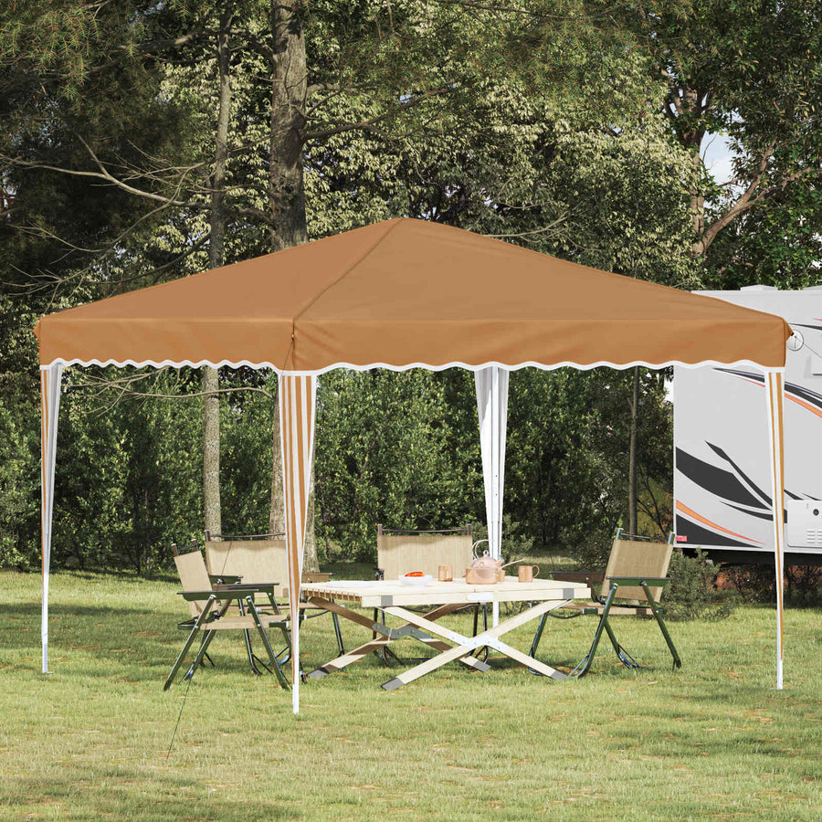 Pop-up Feesttent Beige 288 x 288 x 245 cm Oxford Stof