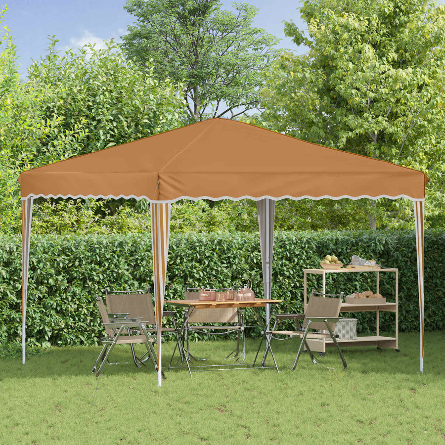 Pop-up Feesttent Beige 288 x 288 x 245 cm Oxford Stof