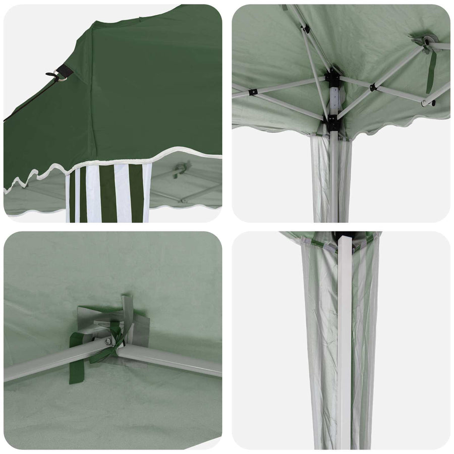 Pop-up Feesttent Groen 288 x 288 x 245 cm Oxford Stof